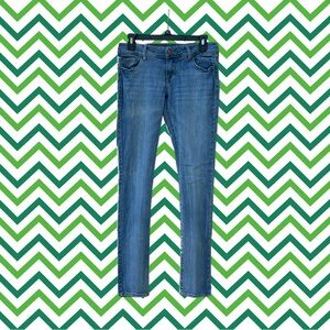 Delia’s Blue Distressed Denim Skinny Taylor Jeans Size 3R